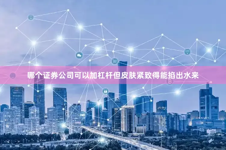 哪个证券公司可以加杠杆但皮肤紧致得能掐出水来
